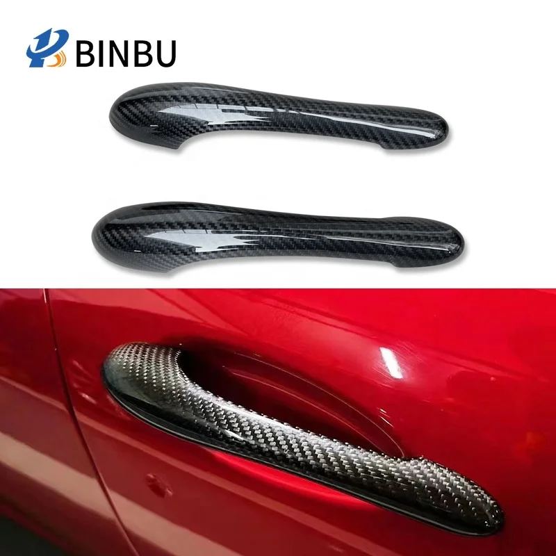 FOR Maserati GT GC Quattroporte dry Carbon Fiber Door Handle Car modification and upgrading Outer Handle body kit