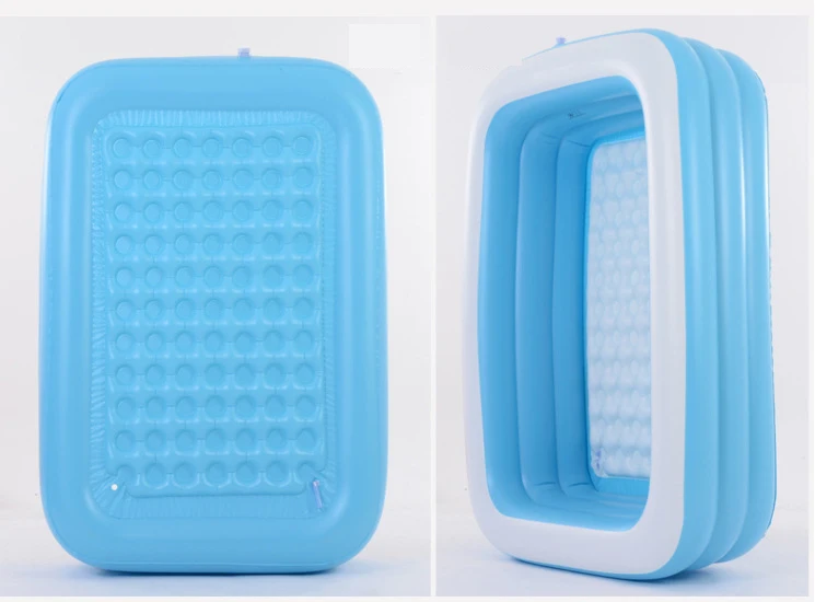 Popular Design Rectangular 130cm Small Inflatable Kiddie Pool