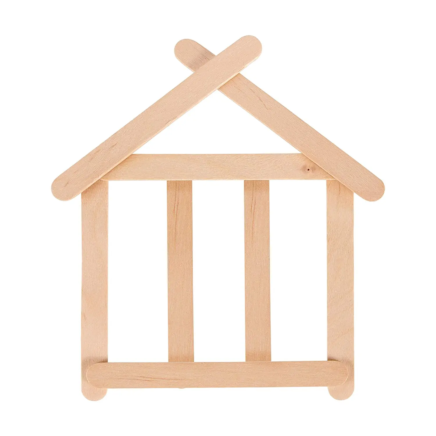 Chinese Wood Ice Cream Sticks Round Popsicle Stick Display Palitos Para Helado