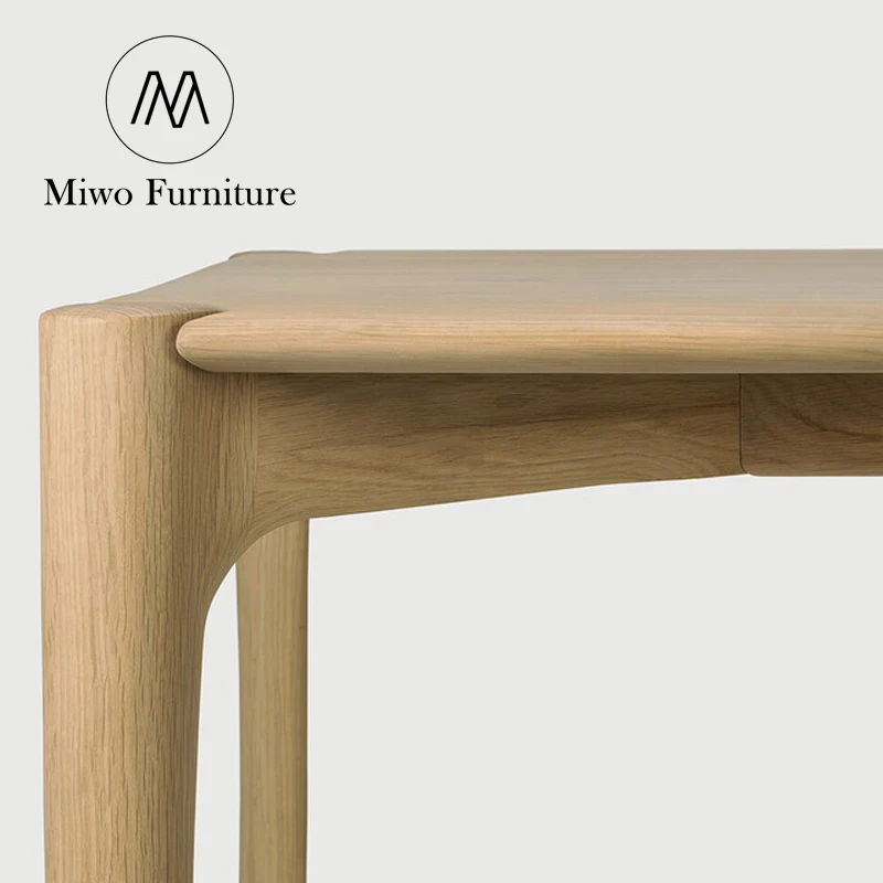 Luxury Modern Japanese stylist Oak Solid wood Classic 4 6 8 Seater Home Furniture rectangle Dining table and chair Wholesale