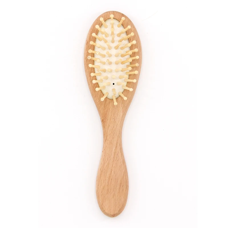 Baby Hair Brush and Comb Set Custom 3Pcs Eco-friendly Wooden Baby Hair Brush and Comb Set