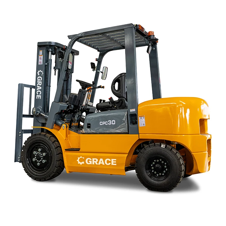 All terrain off-road forklift 3T 3.5t lifting height 5 m articulated frame optional side moving bucket