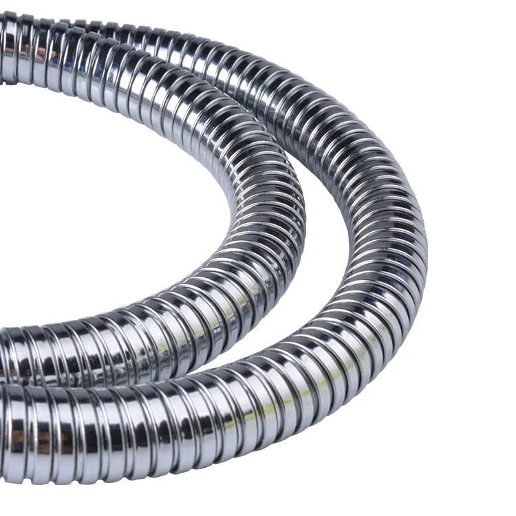 extensible flexible metal chrome stainless steel shower pipe hose