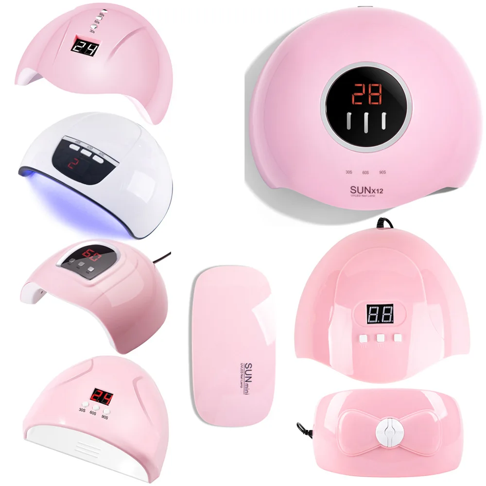 54 W UV LED Nail dryer Sensor & Timer for Fingernail & Toenail 30s/60s/90s LED Nail Art Lamp Machine Drying Tool