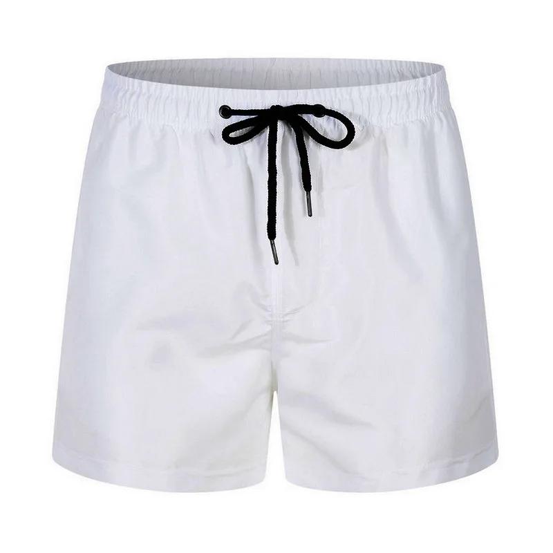 Summer Custom Long Drawstring Mens Beach Shorts Running Nylon Shorts100% Polyester Swim Trunks Mesh Swim Shorts For Men