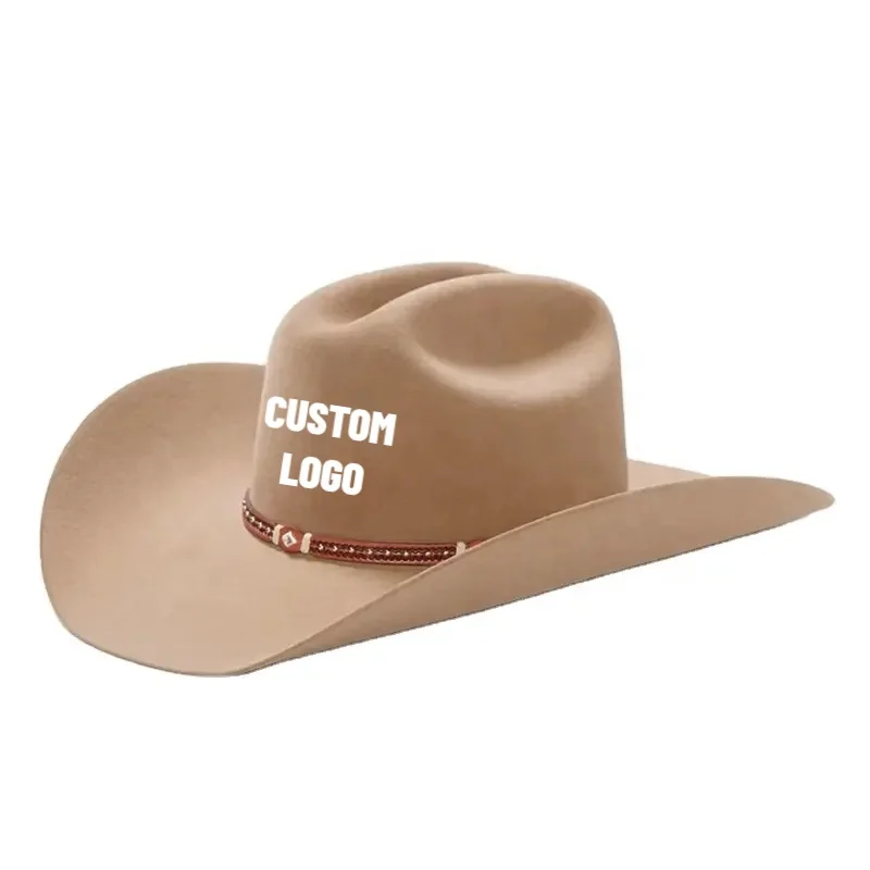 FREE SAMPLE customizable multi color australian wool stadium luxury wholesale classic wide brim pro cowboy fedora felt hat