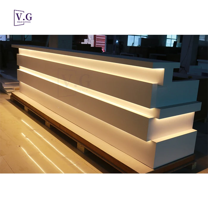 Restaurant Service Counter Corner Display Bar Counter With Sink Cocktail Cafe Bar Furniture Event Bar Standing Table