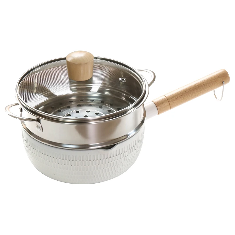 Hot Sale Milk Pan Non-stick Steamer Household  yukihira pot Multi-Functional Noodle Pot