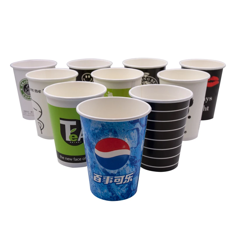 
Custom Design PE Coated Single Wall Disposable Cold Drink Juice Paper Cup 