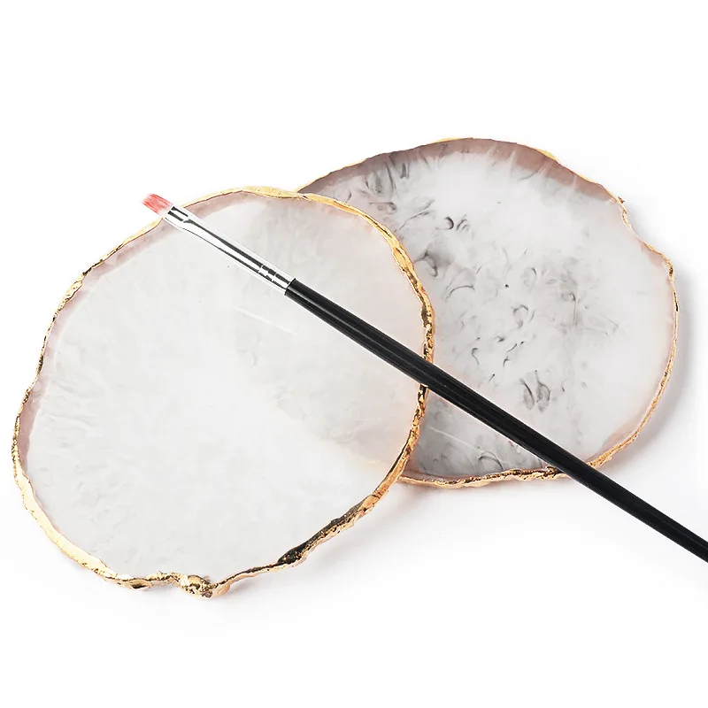 Hot selling Nail Art Manicure Tools Nail Tips Holder Display Paint Tray Crystal Resin Palette