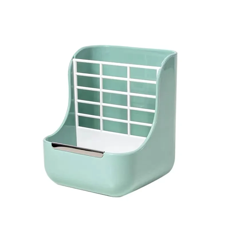 2 in 1 Hanging Automatic Rabbit Feeder Dispenser for Small Animal Rabbit Food Bowl Hay Feeder