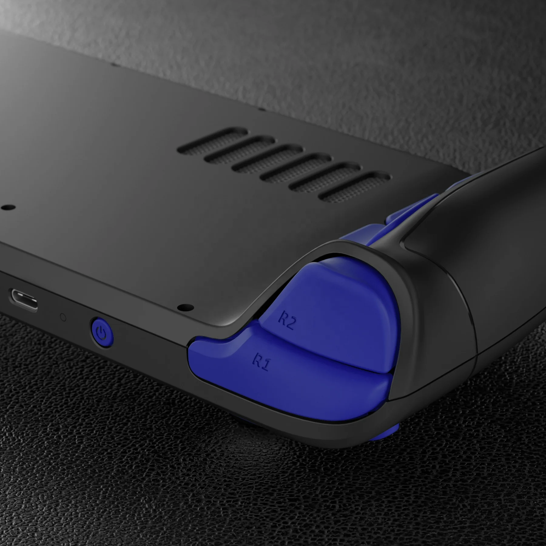 eXtremeRate Blue Action Dpad Bumper Trigger Keys Full Replacement Steam Buttons For Steam Deck Console