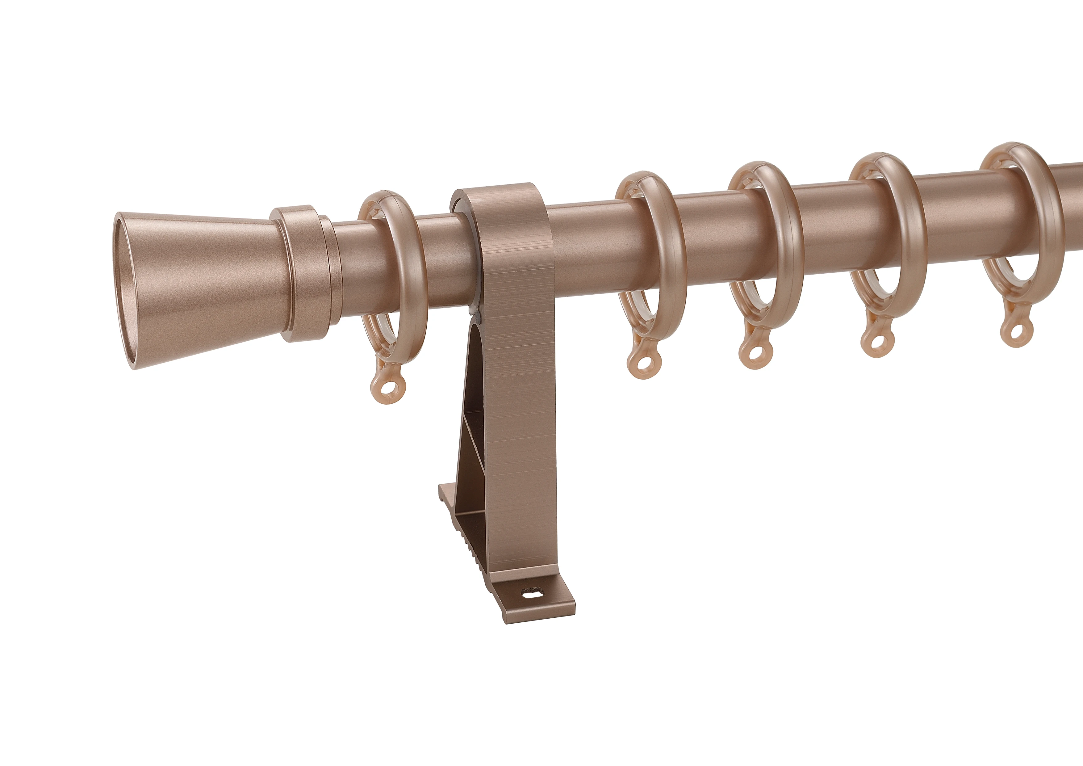 eco-friendly Wholesale customized home decoration 25mm simple metal curtain pole aluminum curtain rod