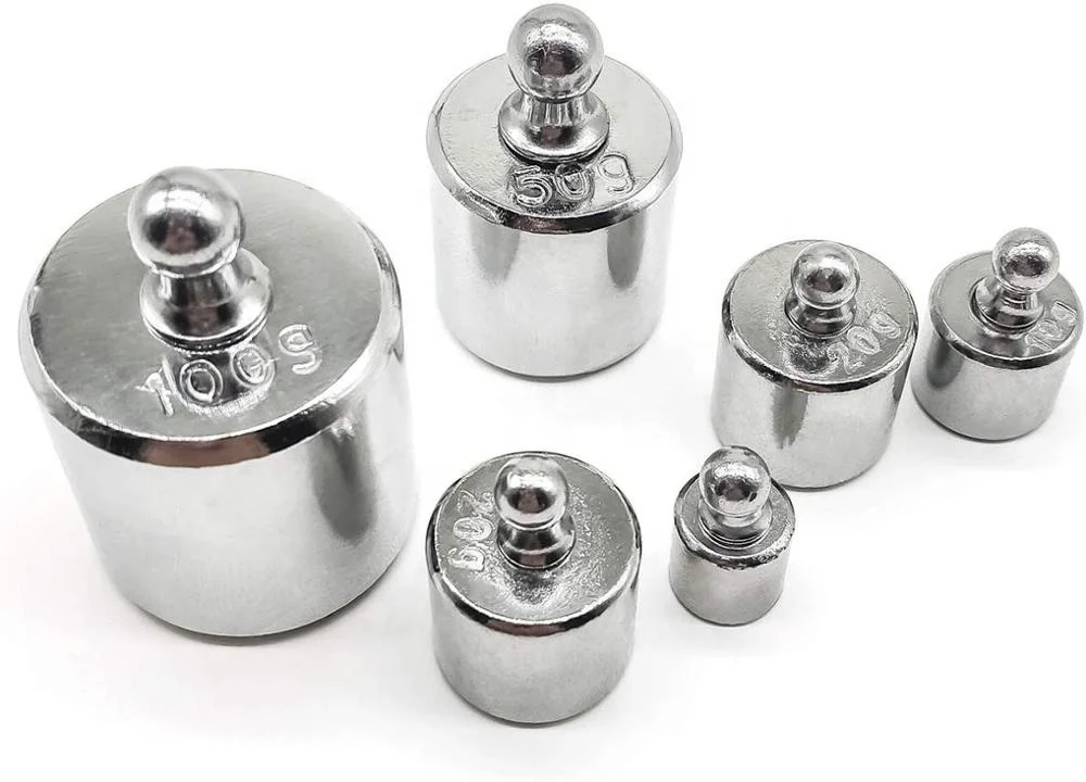 200 Gram Calibration Weight for Laboratory and Classroom Science (1Pcs 100g, 1Pcs 50g, 2Pcs 20g, 1Pcs 10g), 5Pcs Precision Steel
