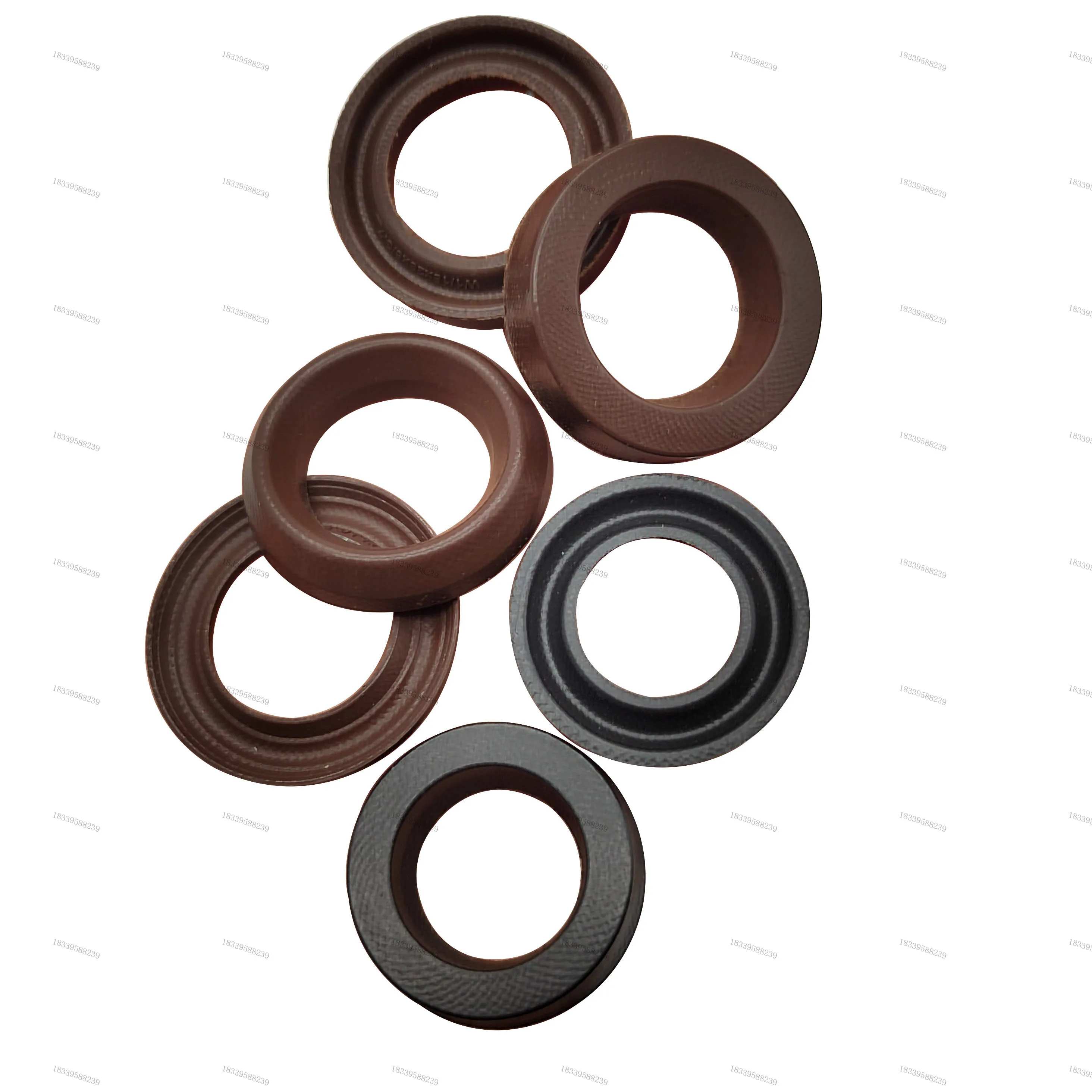 High pressure cleaning machine pump head seal made of aramid fiber material, high-pressure water seal U-shaped and V-shaped