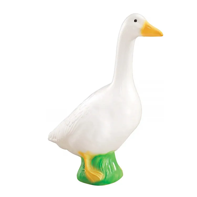 ceramic goose Large White Goose, Plastic Garden Decor, 23cm High