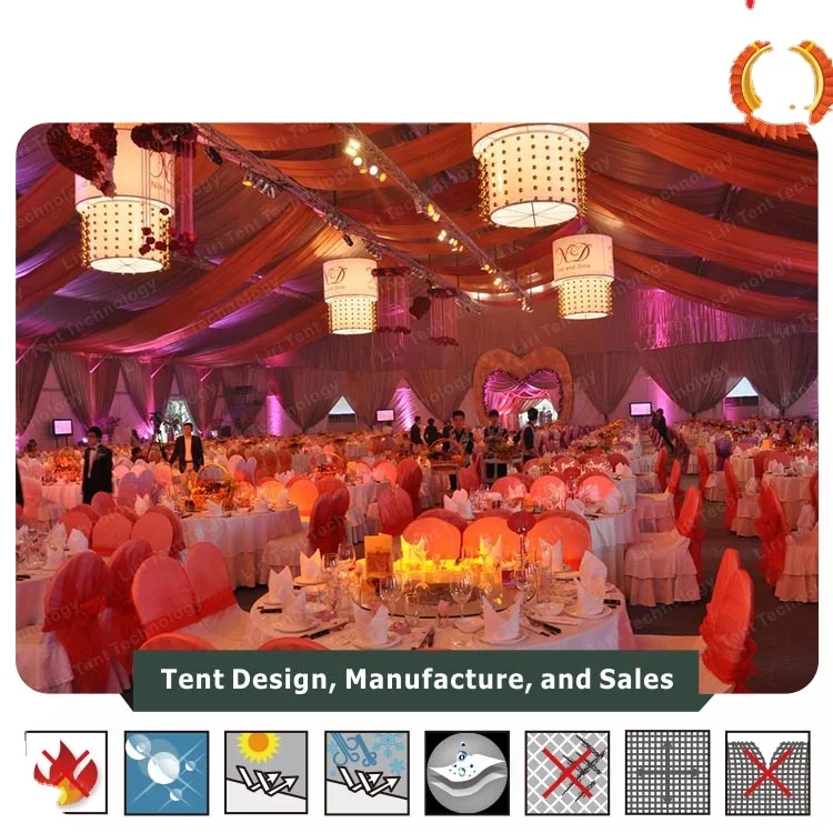 High quality 30x30 40x40 luxury outdoor large white pvc wedding party tent for sale
