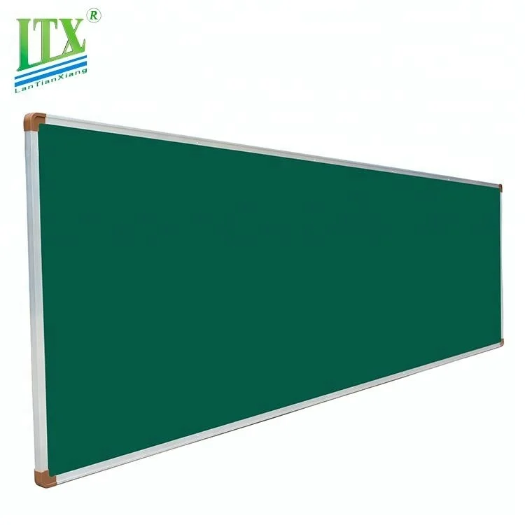 Education Aluminum Frame Teaching Board Customized Wall Hanging Chalk Writing Magnetic Green Board For School