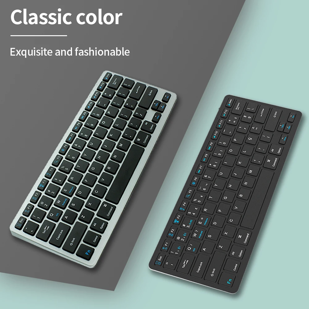 SAMA  ABS Black Color Keyboard OEM Computer Accessories Optical Sensor Wireless Keyboard for IOS, Android, Windows Systems