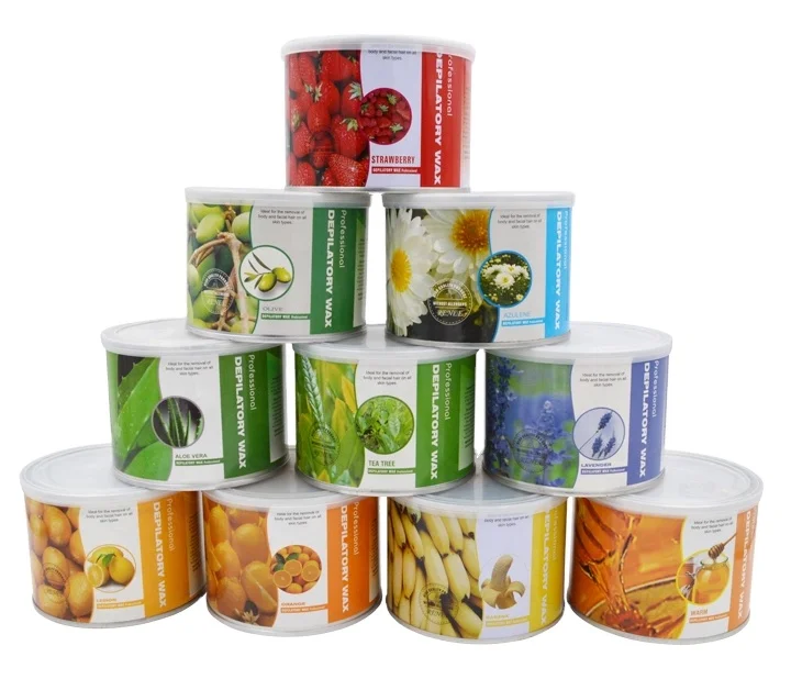 
soft wax canned remove hair effective easy to transport Depilatory Wax High Quality Super Painless Natural OEM 