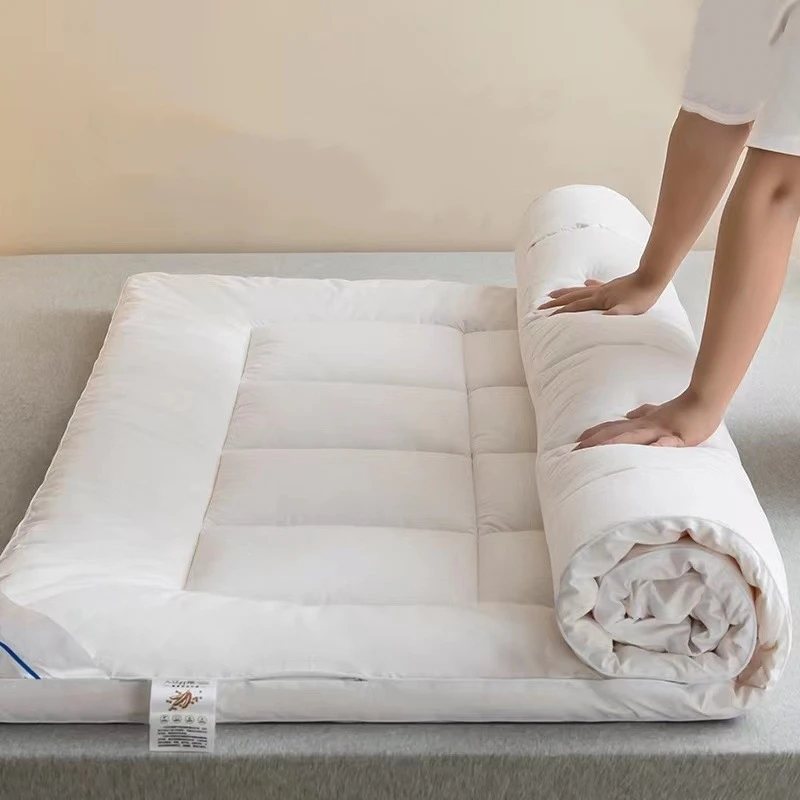 Quilted Mattress Protector Fitted Sheet Style Cover Mattress Thick Soft Pad for Bed Twin Size White color