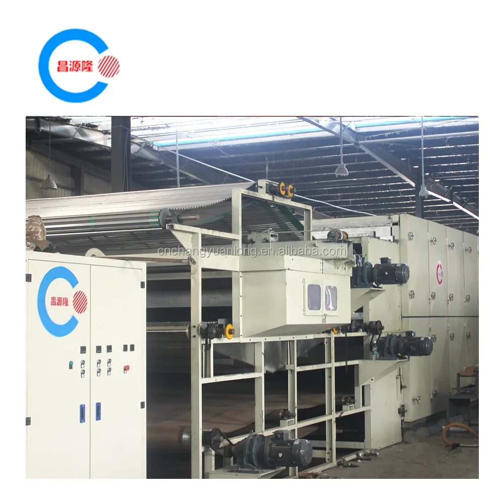 New nonwoven double-belt thermal-bonding oven for wadding and mattress making machine