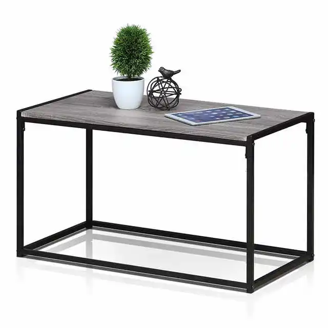 Modern Minimalist Solid Wood Furniture Restaurant Cafe Iron Live Coffee Table