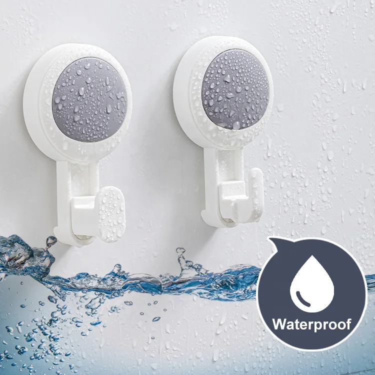 TAILI Plastic 5KG Powerful Heavy Load Storage Vacuum Suction Cup Hook Wall Hanger Bathroom Suction Hook