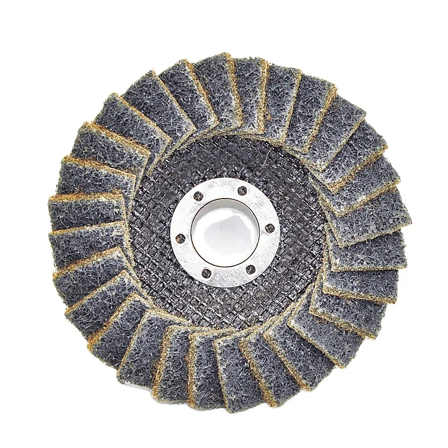 Hot selling abrasive discs grinding wheel non-woven flap disc medium grit for wooden
