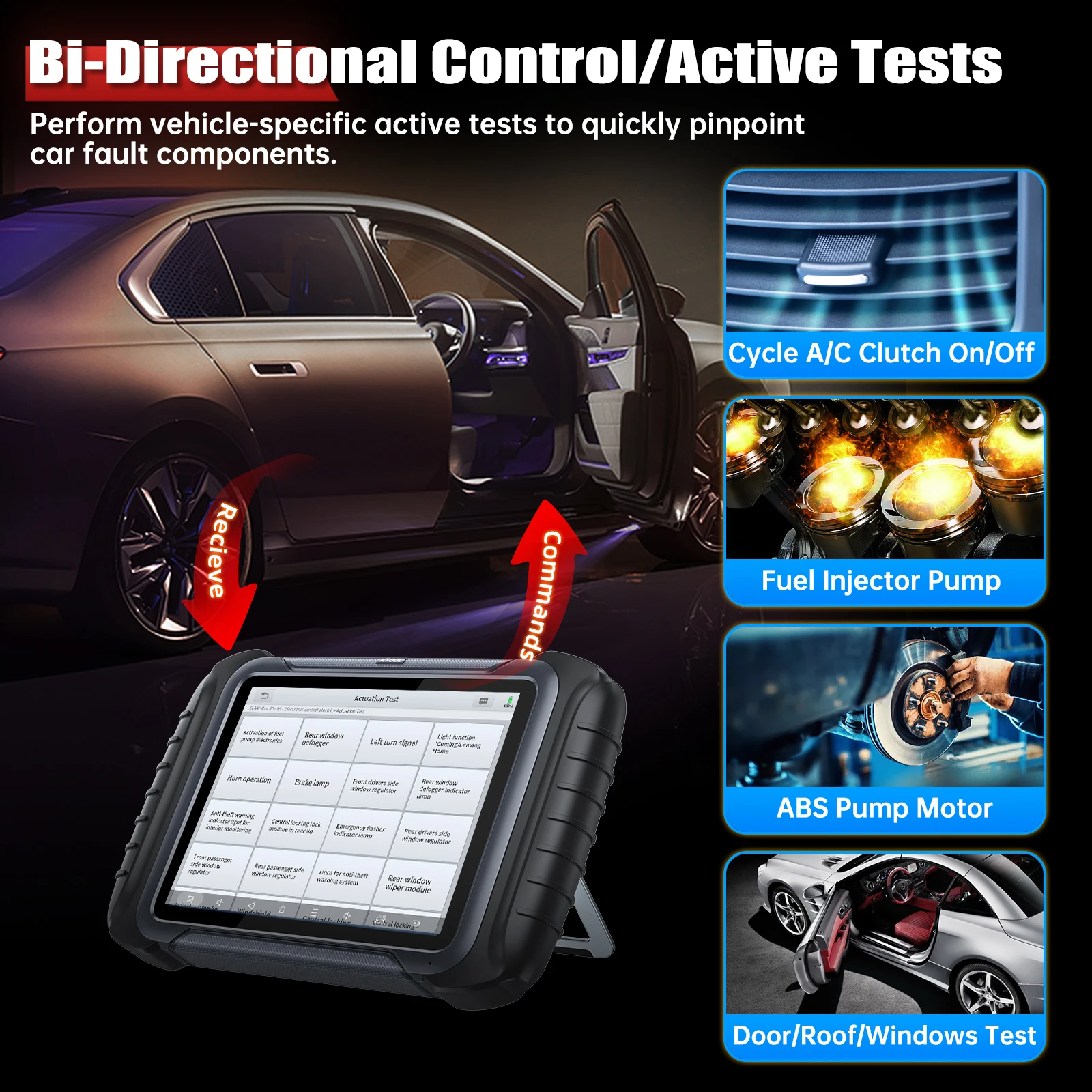 XTOOL D8S Car Diagnostic Scanner Tools FCA&DoIP ECU Coding Key Programming 38+Resets V.A.G Guided PMI XTOOL OBD2 Diagnostic Tool