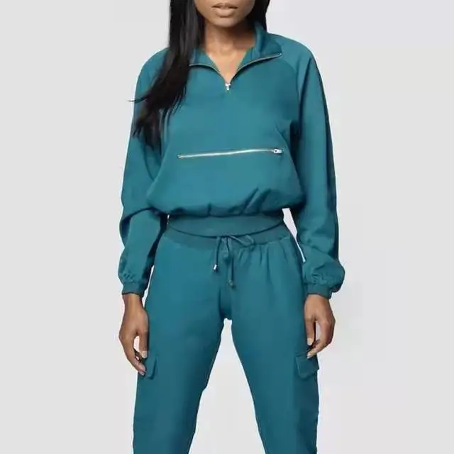 Stretchy Nurse Hospital Uniforms Uniform Medic Uniform Par Enferm Women Scrubs With Custom Christmas Designs