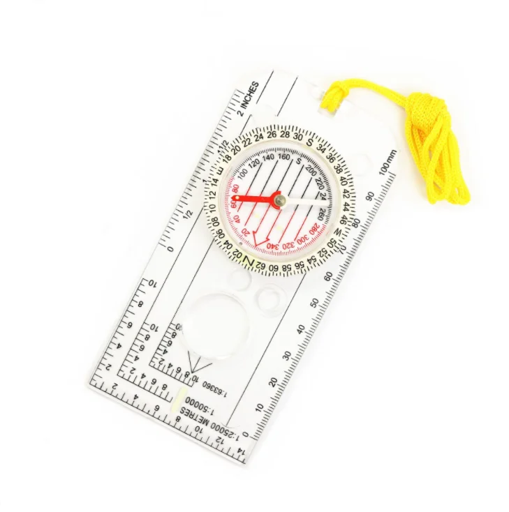  ap Measure Compass Liquid Multi-function 2 In 1 Orienteering Navigation 1:50000 Scale Ruler