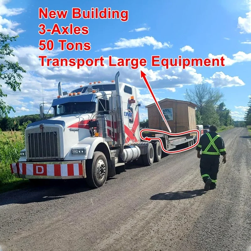 Newly manufactured 3 axle professional transport large equipment metro 50 ton trailer for sale
