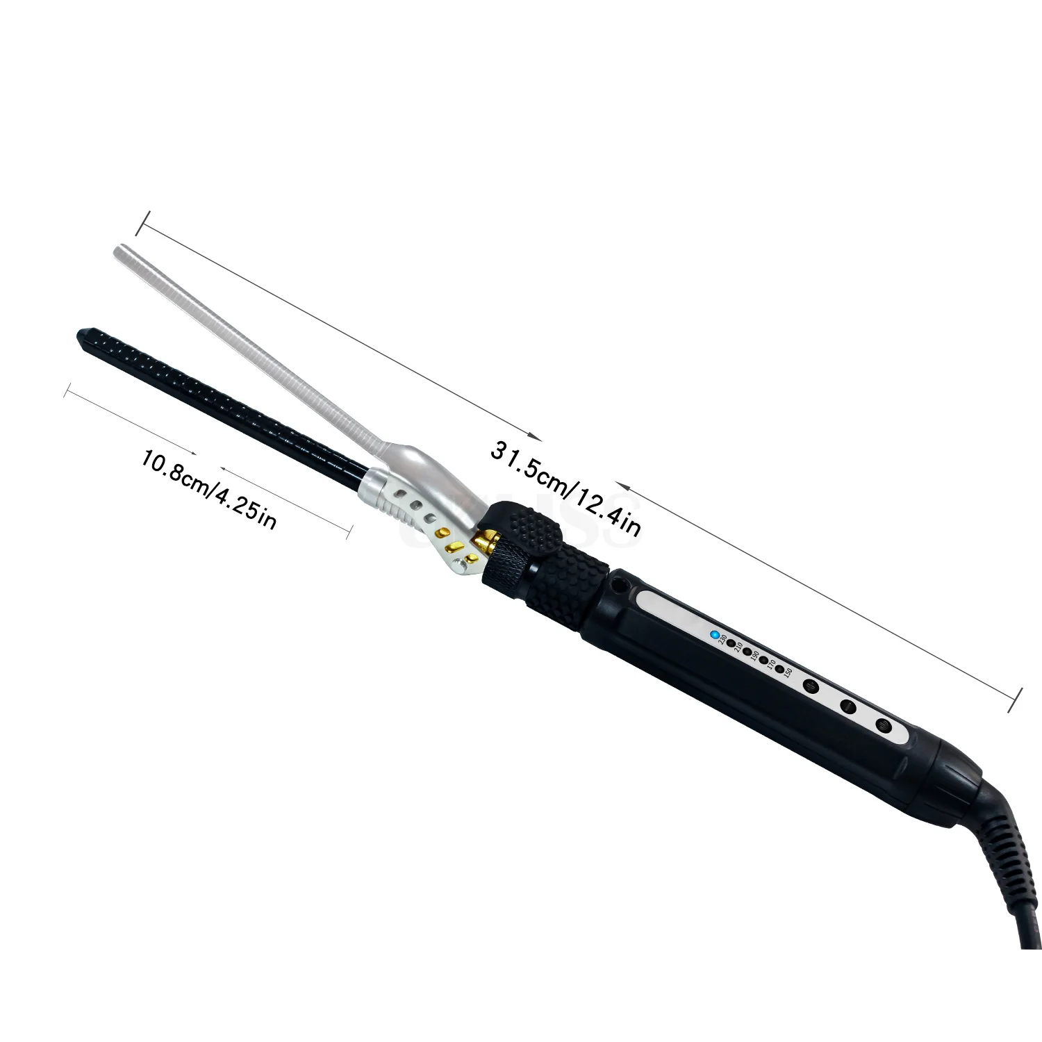 7mm Men Hot Portable Hair Styler Small Wave Curler Led Magic Wand Curling Iron