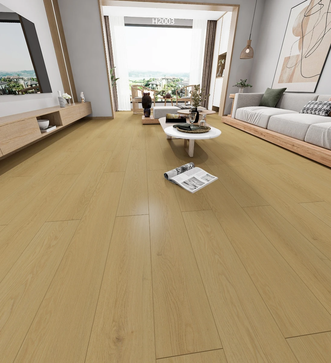 Vinyl tiles wooden texture laminate flooring