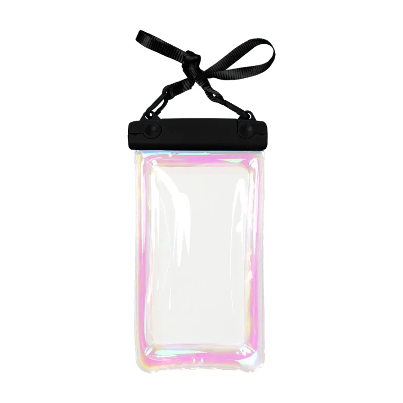 Laser Pvc Black Cell Phone Cover Waterproof Polythene Zip Smart Phone cases Bags For Phone Accessories Electronic Product