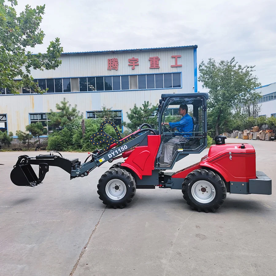 Taian DY1150 Mini Loader 4x4 Wheel Drive Compact Loader