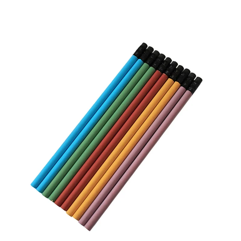 Promotional Stationery Factory Standard Pencil Pencil with Logo HB 2B Wooden China Cheap Wholesale Bulk Custom Design Black Red