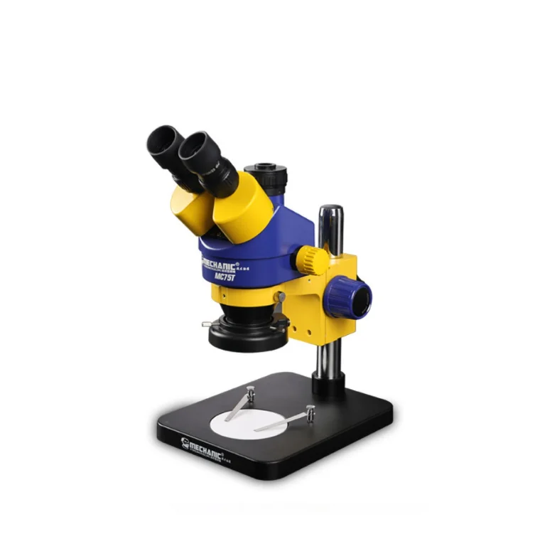 MC75T-B1 Industrial three-eye stereoscopic microscope 7-45X continuous zoom observation platform mobile phone repair microscope