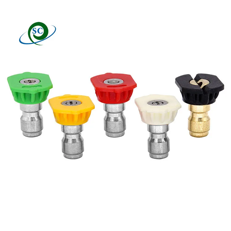 CS plastic material 200 bar high pressure quick connect car washing flat fan nozzle