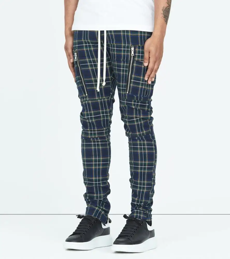 XJYD Hot Products Men Track Pants Trousers Custom Casual Mens Chino Check Pants