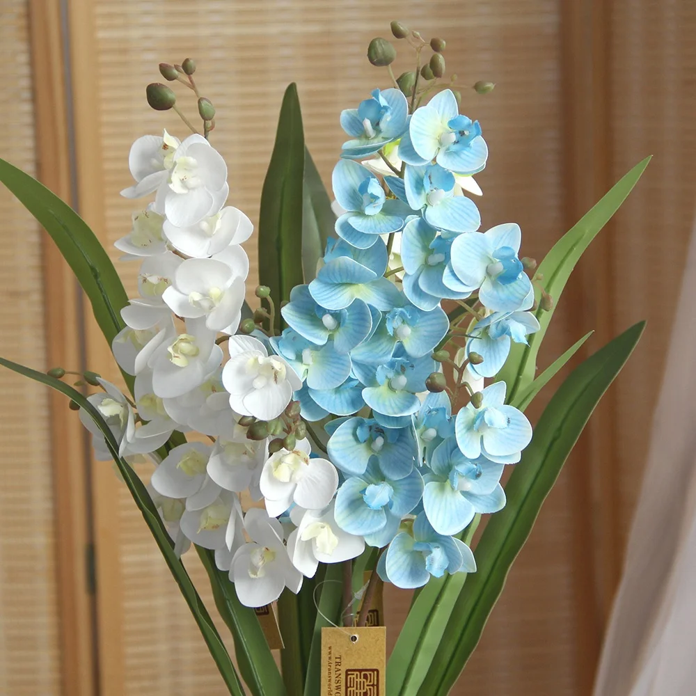 Chinese Factory Wholesale Real Touch Artificial Orchid Flowers for Home Garden Wedding Decoration