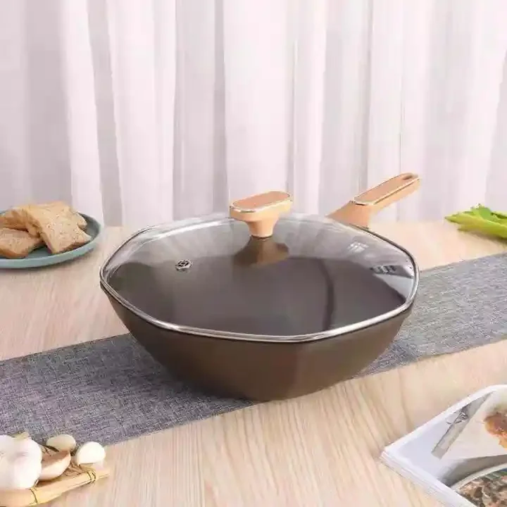 Best-selling Household Maifan Frying Medical Stone Non Stick Pan Cooking Pans Non-Stick