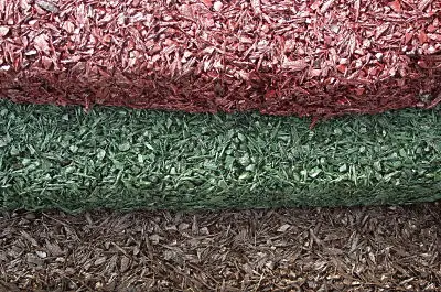 Прямые продажи с фабрики цветные мягкие резиновые мульчи чипсы для игровой площадки