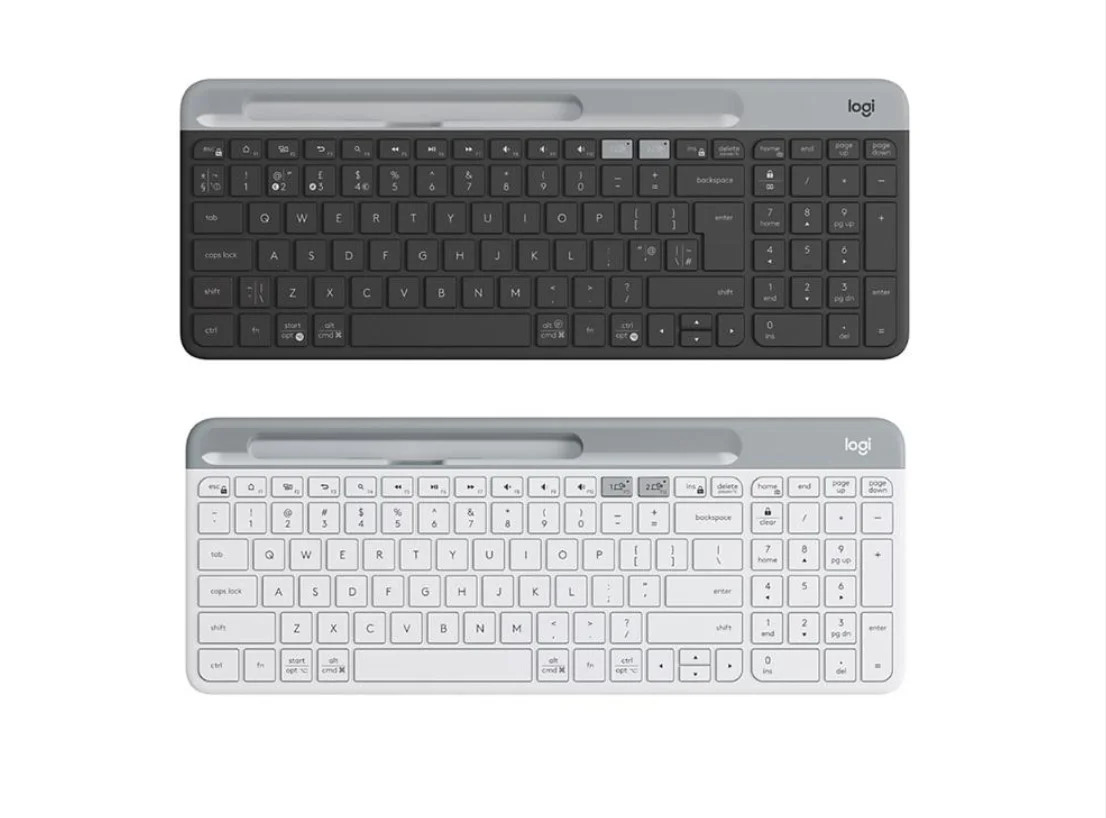 Logitech K580 Wireless Bluetooth Keyboard Ultra-thin Dual Mode Multi-Device Silent Keyboard For Cell Phone Computer Tablet