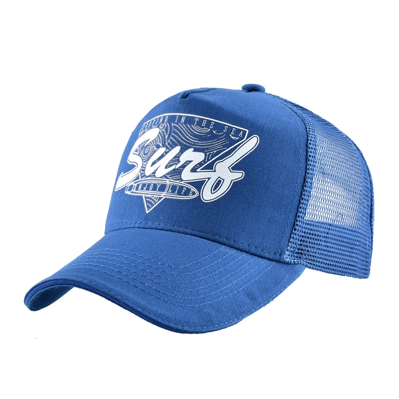 Embroidery 6 Panel Mesh Trucker Cap Custom Patch Trucker Hats