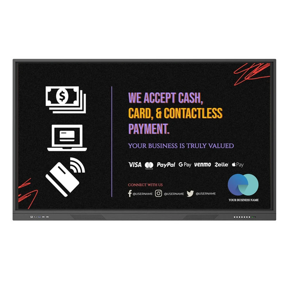 Big Size 110 inch all in one Comprehensive Interactive Whiteboard With Smart LCD Screen For School Education And Meeting