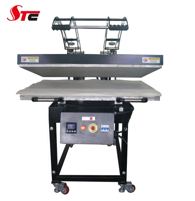 Large format manual heat press CE approved drawing out Auto open magnetic 31x39 heat press