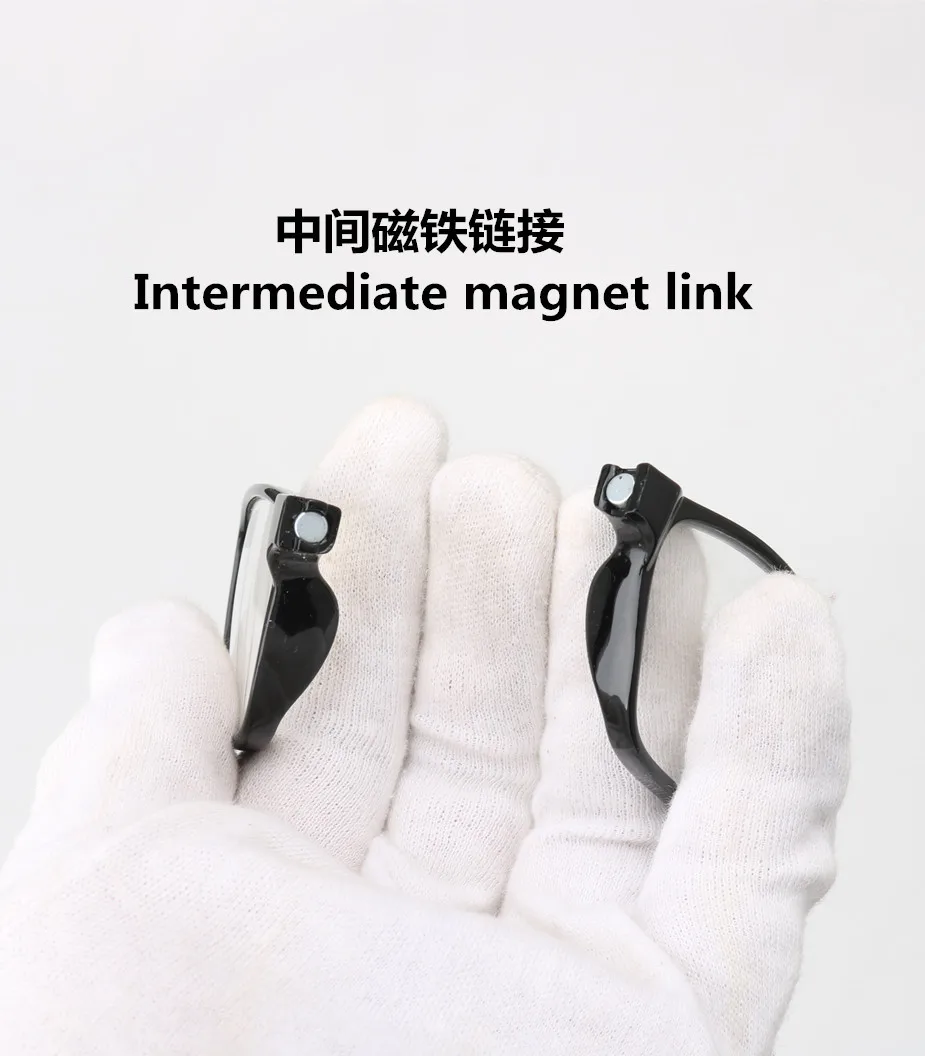 New Fashionable Hanging Neck Presbyopia Mirror Magnet Square Convenient Reading Elderly Mirror HD PC Manufacturer Direct Sales