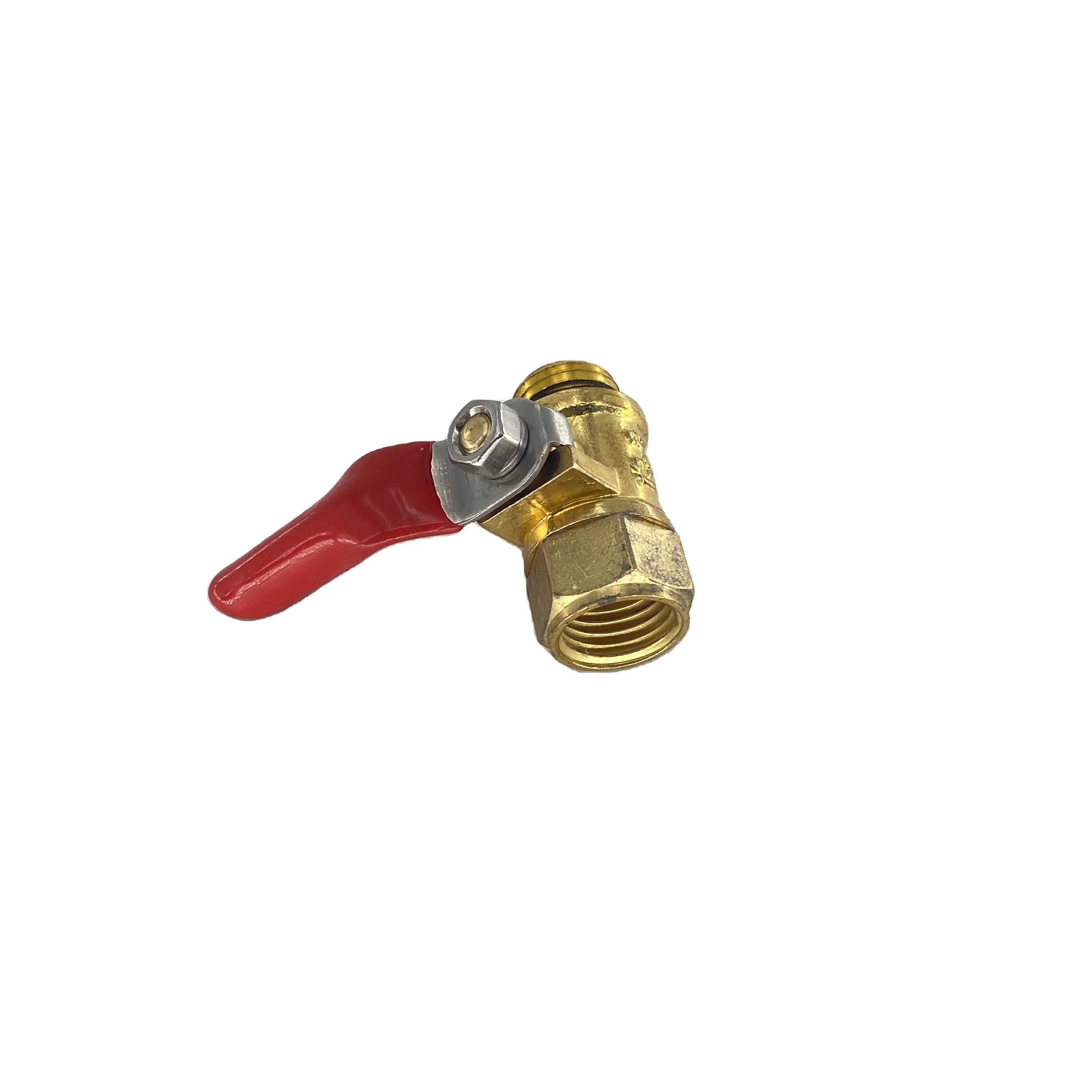 
IFAN female and male valve hot sell The valve series of brass red long-hand brass valve 